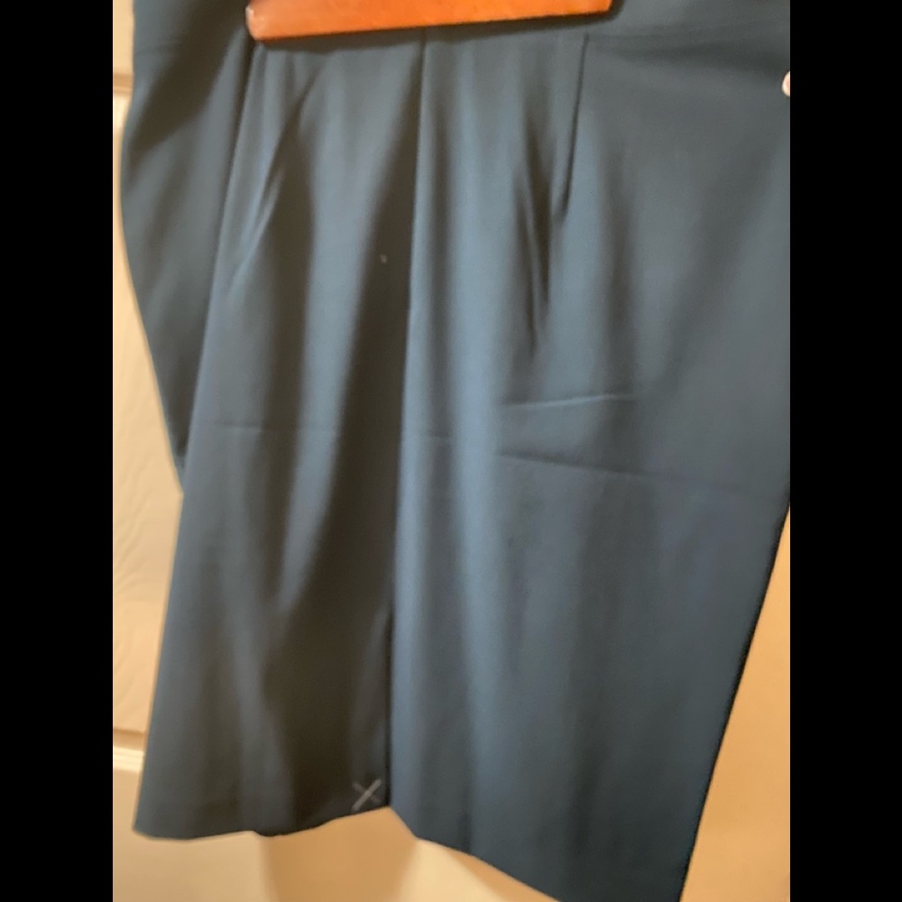 Ann Taylor XL (16-18) dark teal blue pencil skirt  brand new